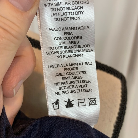 Nina Leonard Sleeveless Tank Maxi Dress - Navy Blue - size Small - Picture 8 of 9